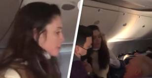 Woman Filmed Slapping And Spitting On 80-Year-Old Passenger During Flight Has Been Arrested
