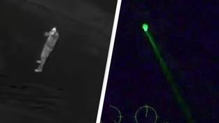 Man shot dead after pointing laser and firing at police helicopter