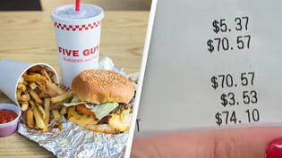 Customer outraged after being charged $74 for Five Guys order