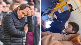 Antonio Conte spotted on Ryanair flight as Tottenham future remains uncertain