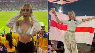 Only Fans star Astrid Wett told her World Cup outfit choice 'could get her executed'