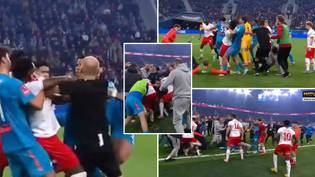 Cup clash between Zenit and Spartak ends in mass brawl that gets six players sent off