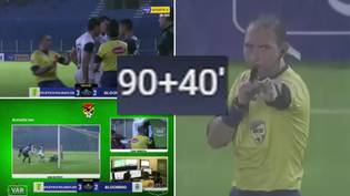 Referee suspended for playing 42 minutes of added time in bizarre scenes