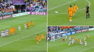 Netherlands score incredible 100th-minute free-kick to force extra-time against Argentina