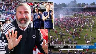 Extraordinary scenes as Hamburg fans celebrate promotion - only to miss out moments later
