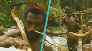Filmmaker shares moment uncontacted tribe see white people for the first time and look like they've seen ghosts