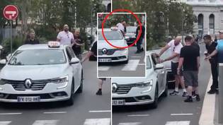 Video Appears To Show 'Drunk' Tyson Fury Kicking Out At Taxi After Being Refused Ride
