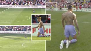 Raphinha Walks The Length Of The Pitch On His Knees After Leeds Survive Relegation