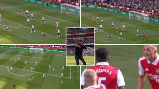 Thomas Partey opened the scoring for Arsenal vs Spurs with an outrageous first-time effort