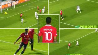 A compilation of Marcus Rashford's 45-minute showing against Omonia shows he's back