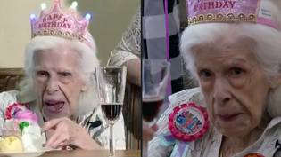 101岁的女人说龙舌兰酒是长寿的秘诀“loading=