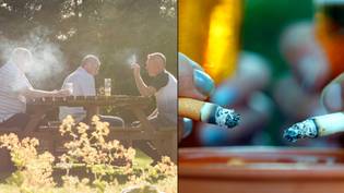 根据新的香烟法可以禁止在啤酒花园中吸烟“loading=