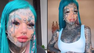 澳大利亚模特说，她努力与自己的99％的身体纹身一起工作