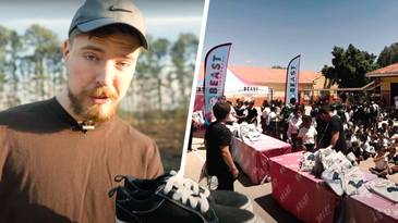 MrBeast responds to backlash after giving 20,000 kids in Africa their first shoes