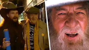 LOTR fan goes to pub dressed as Gandalf, bumps into Ian McKellen