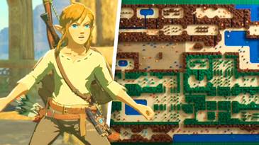 ‘Legend Of Zelda’ Map Recreated By Fan Using Over 25,000 LEGO Bricks