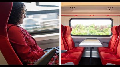 Woman praised for 'refusing to give up' first-class train seat to elderly lady