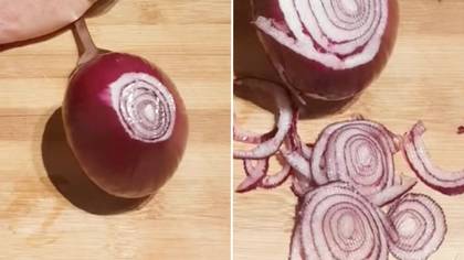 Man’s ‘genius’ onion cutting hack has changed people’s lives