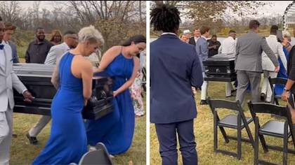 Groom slammed as 'disrespectful' after arriving to his wedding in a coffin