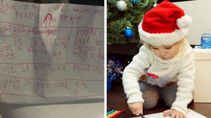 Mum appeals for help deciphering daughter’s hilarious letter to Santa