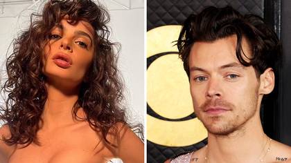 Emily Ratajkowski hits out at men for only 'thinking with their d**ks' after kissing Harry Styles