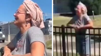 Woman confronts parents about their kids being too loud in playground