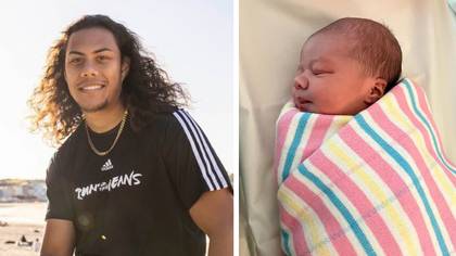 Rugby player reveals he had baby daughter induced early to avoid clash with grand final