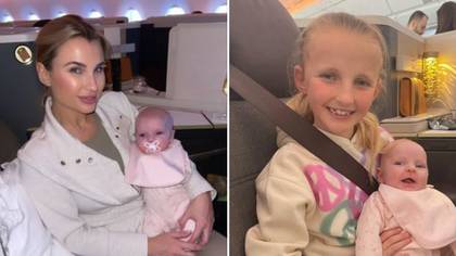 Billie Faiers mum-shamed as she shares photos of daughter on business class flight