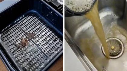 Man shares genius way to clean your air fryer without scrubbing