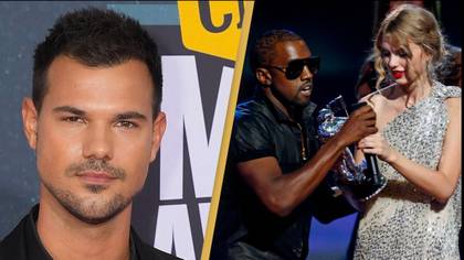 Taylor Lautner regrets laughing when Kanye West interrupted then-girlfriend Taylor Swift at VMAs