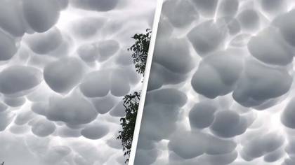 Unbelievable Mammatus Clouds Make It Look Like ‘God Is Blowing Vape Bubbles’
