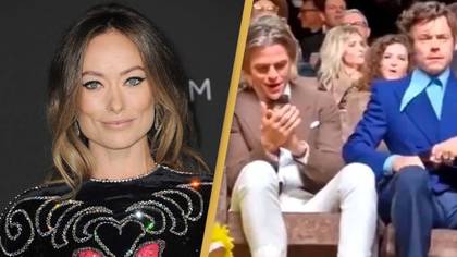 Olivia Wilde clears up the 'spitgate' conspiracy between boyfriend Harry Styles and Chris Pine