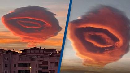 UFO-like cloud is formed shocking onlookers