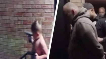 Dad arrested live on TV after toddler is seen waving loaded gun around