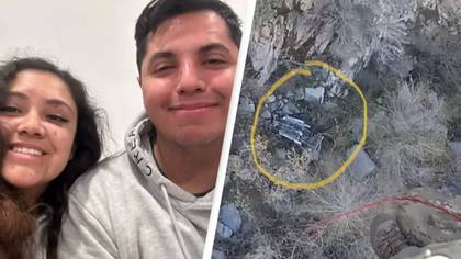 Couple survive after their car fell 300ft into a canyon due to little known iPhone feature