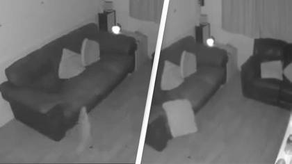 Dad Shares 'Mind-Blowing' Footage Of 'Snooty Ghost' Flinging Furniture Across Living Room