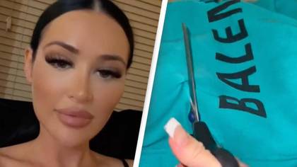 Woman films herself destroying her Balenciaga clothes after controversial baby photoshoot