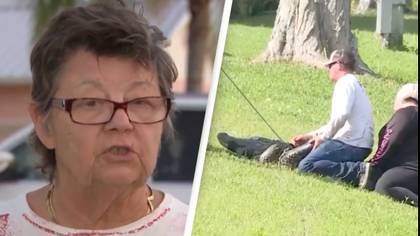 Woman describes disturbing experience of trying to save neighbor who was killed by alligator