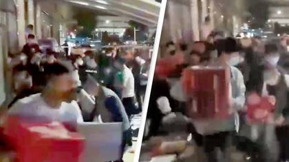 Shoppers Loot Supermarket During World’s Strictest Lockdown