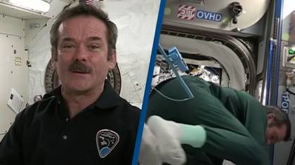 Astronaut shows how they sleep in space