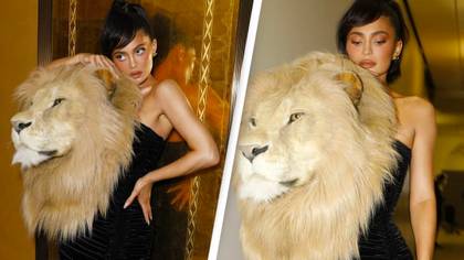 Kylie Jenner criticised for wearing 'lion's head' to fashion show