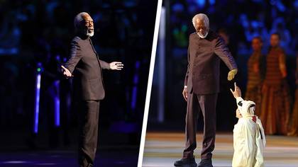 The reason why Morgan Freeman wore a single glove at the FIFA World Cup opening ceremony