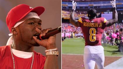 NFL star Brian Robinson Jr introduced to 50 Cent's 'Many Men' after being shot twice