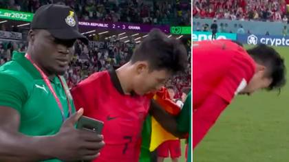 Ghana coach takes controversial selfie with a crying Son Heung-min after win over South Korea