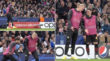 Footage emerges of 'next Pep' Erling Haaland coaching his teammates on the touchline, it's brilliant