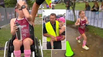 10-year-old Aussie completes triathlon despite doctors saying she'd never walk