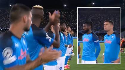 Napoli fans singing Champions League anthem is spine tingling