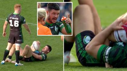 Irish rugby league star claims rival 'grabbed my balls' during World Cup match