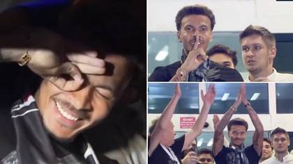 Dele Alli was met by hundreds of Besiktas fans on arrival in Istanbul, he was loving life