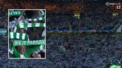 The atmosphere at Celtic Park ahead of Celtic’s Champions League clash with Real Madrid was spine-tingling